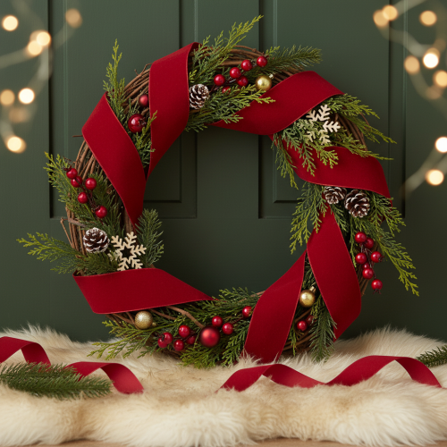 Natural willow wreath as a craft wreath for floristry, 40cm | Floristik24.ie