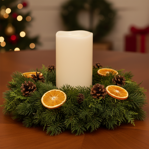 Large LED candle for battery operation with timer, warm white, outdoor, 25cm | Floristik24.ie