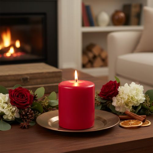 PURE natural wax candle for a relaxed living room atmosphere 9cm | Floristik24.ie