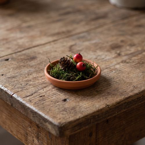 Coaster, clay bowl, ceramic made of terracotta Ø6.2cm | Floristik24.ie