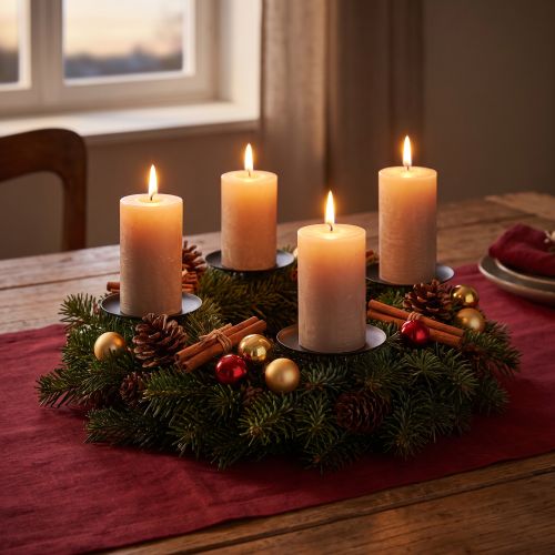 Candle holder for sticking Black Candle holder mandrel Ø8cm 4 pcs | Floristik24.ie