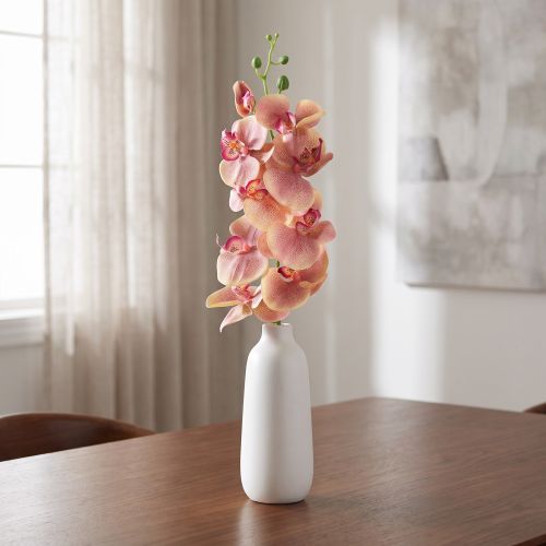 Orchid Phalaenopsis artificial 9 flowers pink vanilla 96cm | Floristik24.ie