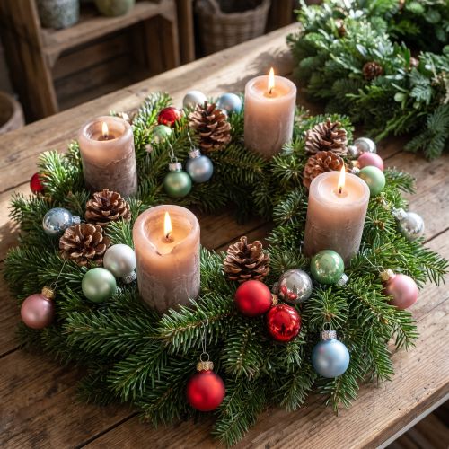 Mini Christmas balls matt / glossy assorted Ø2.5cm 22 pcs Various colors | Floristik24.ie