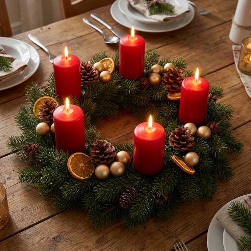 Metal wreath black table decoration wire wreath Ø30cm H3.5cm | Floristik24.ie