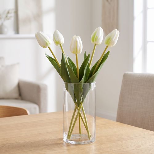 Product Decorative artificial tulip flowers for stylish interior design, 40cm, 5 pieces