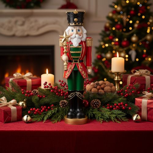 Nutcracker Decorative Figurine Festive Christmas Decoration 59cm | Floristik24.ie