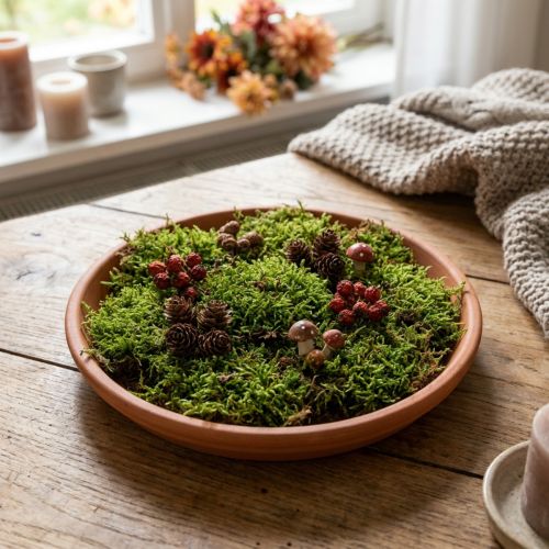 Ceramic coaster, saucer terracotta clay Ø14.5cm | Floristik24.ie