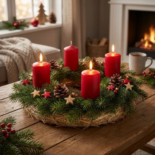 Natural straw wreath 35cm, wreath base for decorative wreaths, Advent wreath & year-round decoration, set of 10 | Floristik24.ie