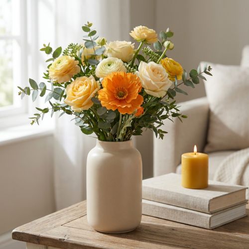 Artificial Flowers Artificial Poppy Flower Decorative Poppy Orange 48cm buy online | Floristik24.ie
