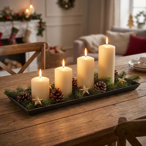 Decorative tray anthracite 43cm x 12cm | Floristik24.ie