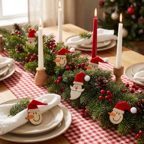 Table decoration Santa, snowman 4-5cm 12 pieces | Floristik24.ie