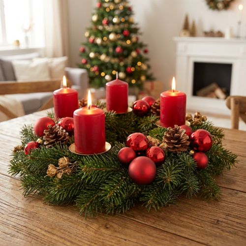 Mini Christmas balls red matte/glossy Ø2.5cm 22 pcs | Floristik24.ie