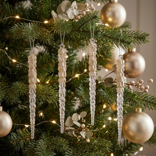 Decorative icicles for hanging