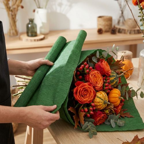 Florist crepe paper dark green