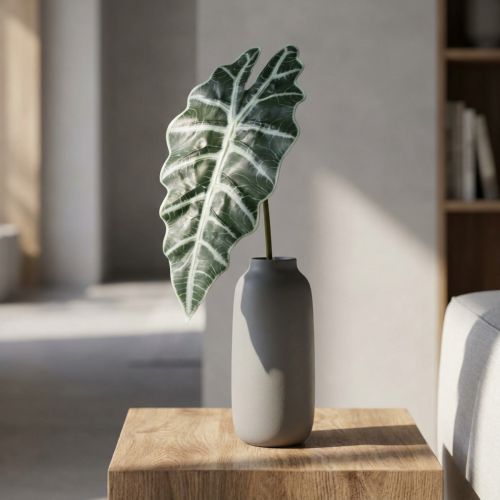 Artificial arrow leaf artificial plant alocasia deco green 74cm | Floristik24.ie