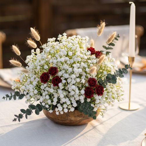 White Gypsophila artificial L30cm 12pcs | Floristik24.ie