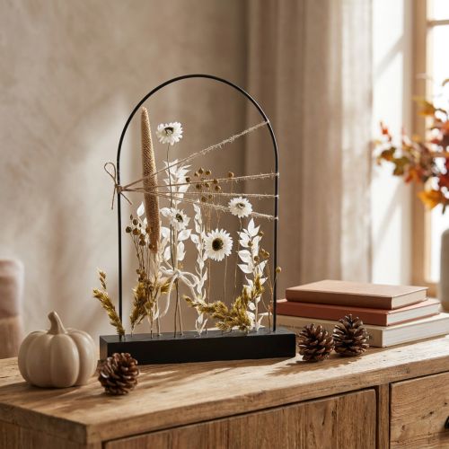 Dried flower strip Flower strip Dried flower sheet 34.5×25cm | Floristik24.ie