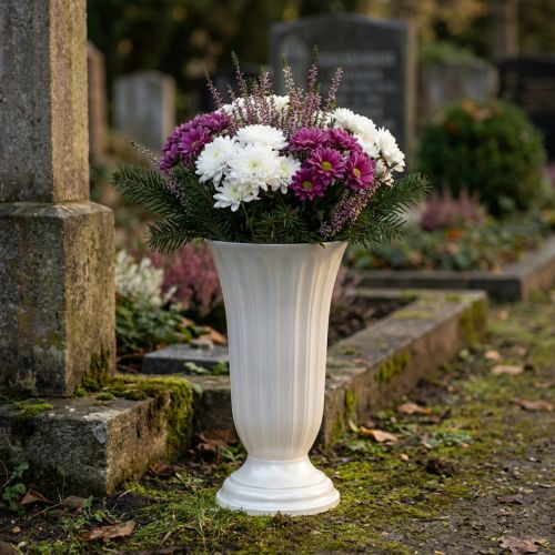 Vase Lilia mother-of-pearl Ø20cm 1 pc | Floristik24.ie