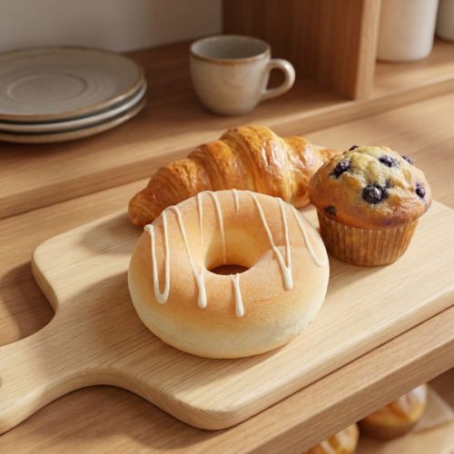 Decorative donut, detailed replica, deceptively realistic, for bakeries and cafes, 8cm | Floristik24.ie