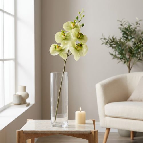Product Orchid Artificial Yellow Green Phalaenopsis 85cm