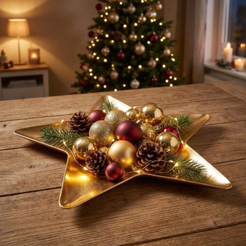 Christmas plate star