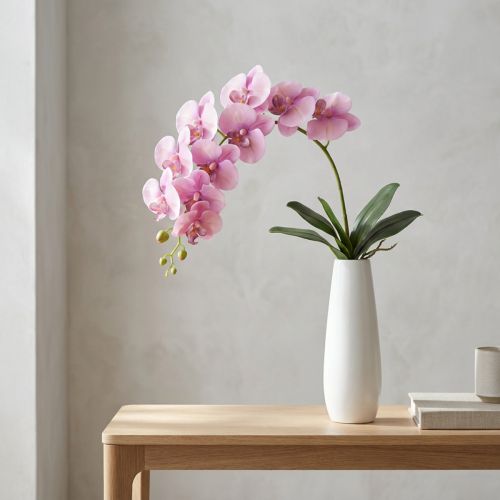 Orchid Phalaenopsis artificial 8 flowers pink 104cm | Floristik24.ie