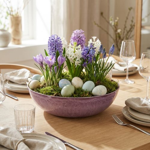 Elegant purple plastic bowl