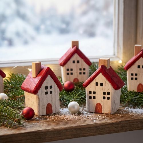 Christmas house wooden