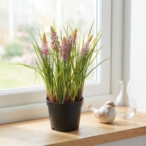 Artificial hyacinth plant in a pot, perfect decoration for home and office, 26cm | Floristik24.ie