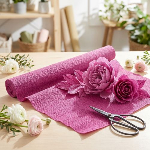 Florist crepe paper magenta