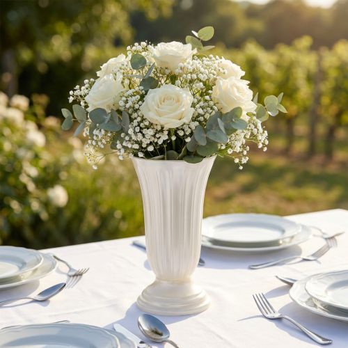 Vase Lilia Mother of Pearl Ø16cm, 1 piece | Floristik24.ie