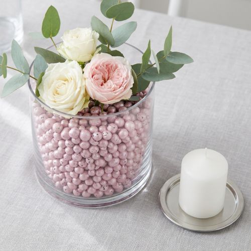 Brilliant decorative beads 4mm - 8mm clay granules pink 1l | Floristik24.ie