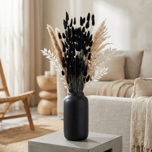 Lagurus hare's tail grass, black, decorative, dried, 60cm, 50g | Floristik24.ie
