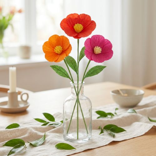 Florist crepe paper pink 50x250cm | Floristik24.ie