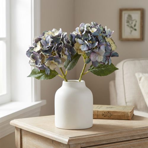 Artificial flowers in blue hydrangea large Ø15cm L58cm 2pcs | Floristik24.ie