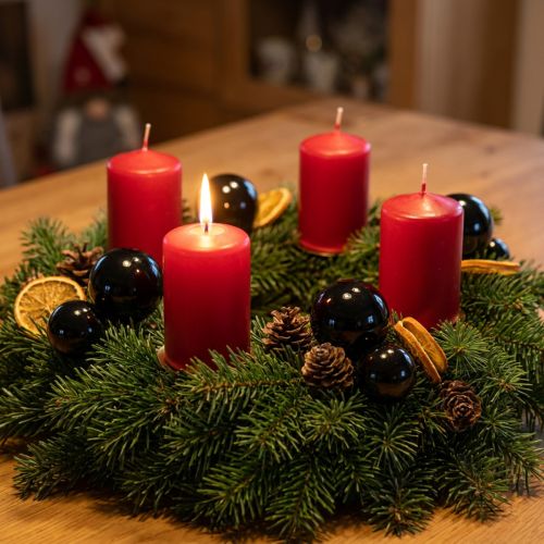 Black Christmas balls glass mini gloss Ø3cm 22 pcs | Floristik24.ie