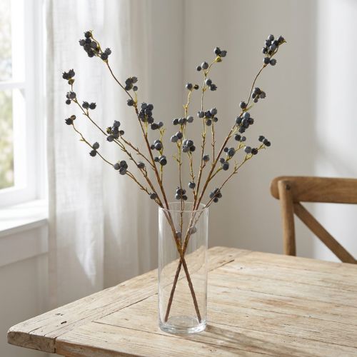 Product Artificial decorative branch with a blueberry look