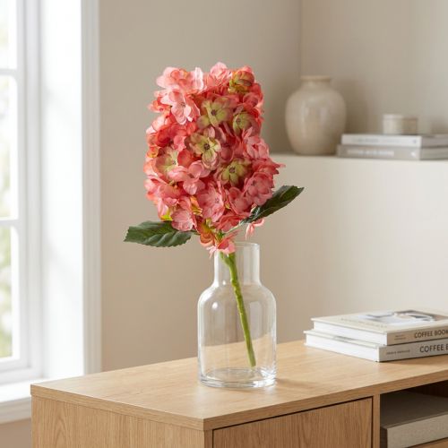 Product Artificial hydrangea flower with an elegant look for attractive room decoration, 62cm