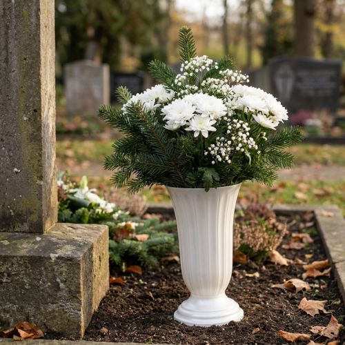 Vase Lilia mother of pearl Ø23cm 1 pc | Floristik24.ie