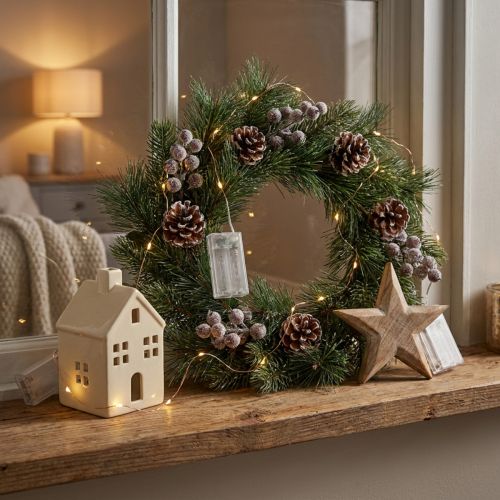 LED string lights for indoor use, battery operated, warm white, 30 LEDs, 3m, 6 pieces | Floristik24.ie