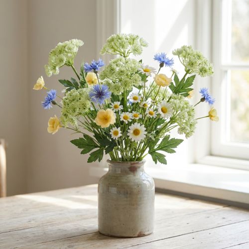 Dill artificial white 49cm 6 pcs | Floristik24.ie