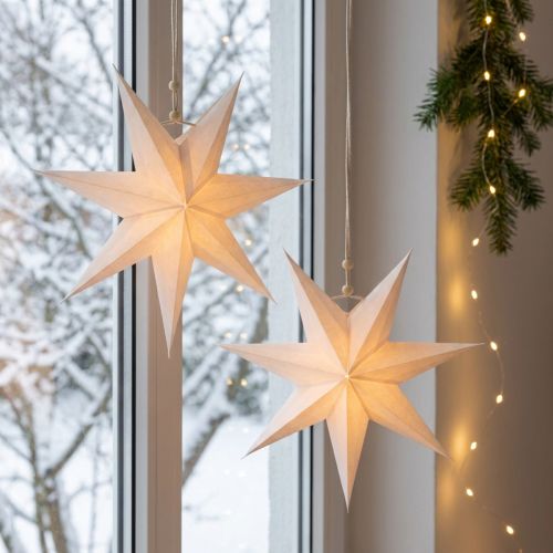 Poinsettia window, paper stars Christmas, folding star Ø21cm 4pcs | Floristik24.ie