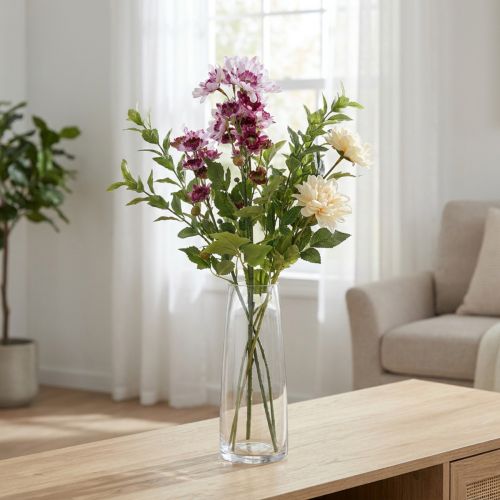 Artificial Flowers Artificial Asters Silk Flowers Purple 80cm | Floristik24.ie