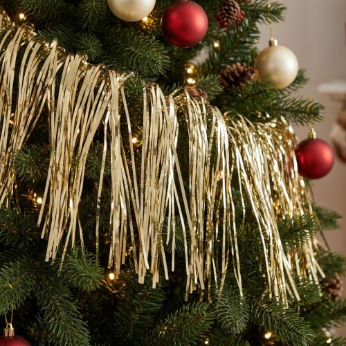 Tinsel light gold tinsel curtain decoration gold 90×200cm | Floristik24.ie
