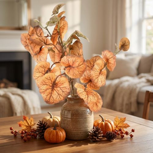 Heuchera Round Leaves Artificial Plants Autumn L66cm | Floristik24.ie