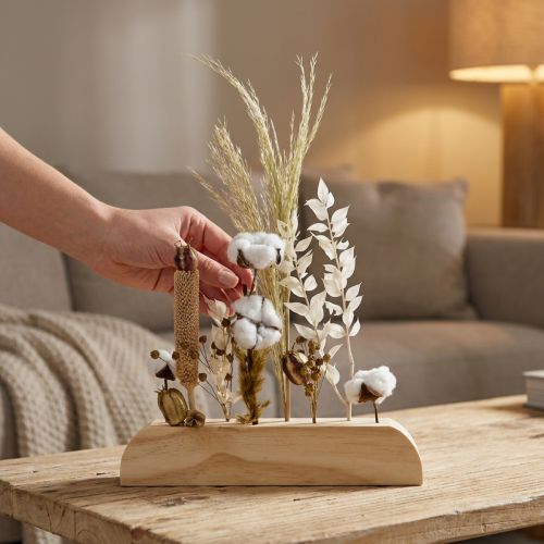 Dried flowers stand Dried flowers décor wood 25cm | Floristik24.ie