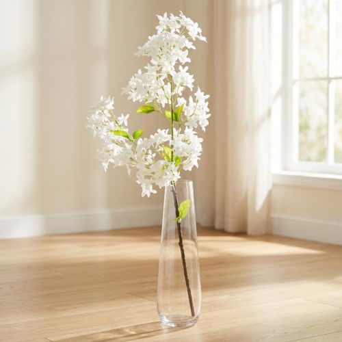 Artificial Lilac Branch White Flowers L95cm | Floristik24.ie
