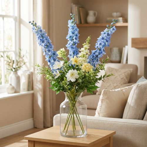 Artificial Delphinium Blue Delphinium Artificial Flower Silk Flowers | Floristik24.ie
