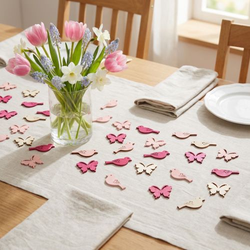 Mini Spring Scatter Decoration 2cm Pink Assorted 144 pcs | Floristik24.ie
