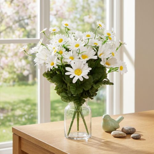 Daisy bouquet white 45cm | Floristik24.ie